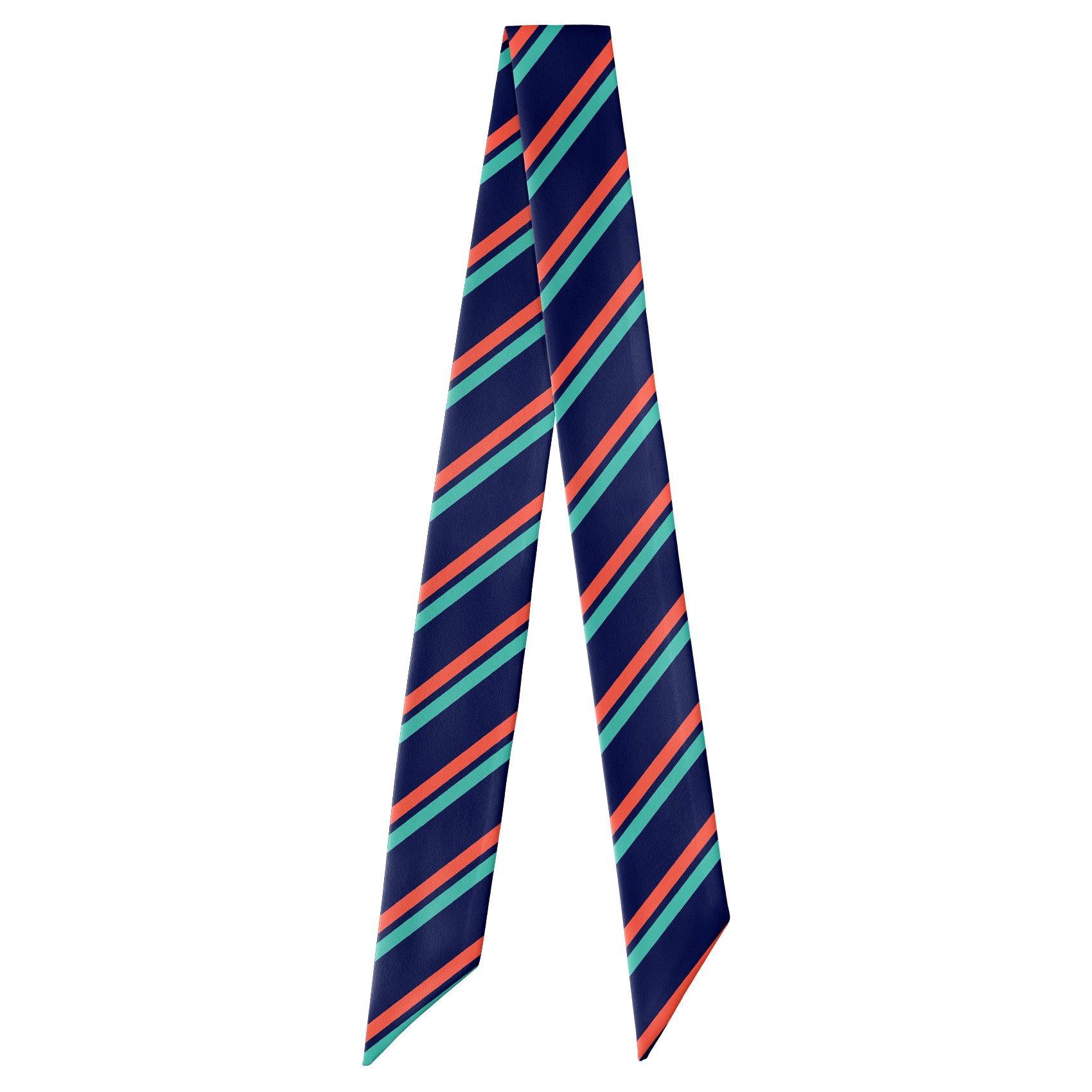 Brooklyn Stripe Hair Scarf - Full View of Hair Scarf - Knotty Tie Co.