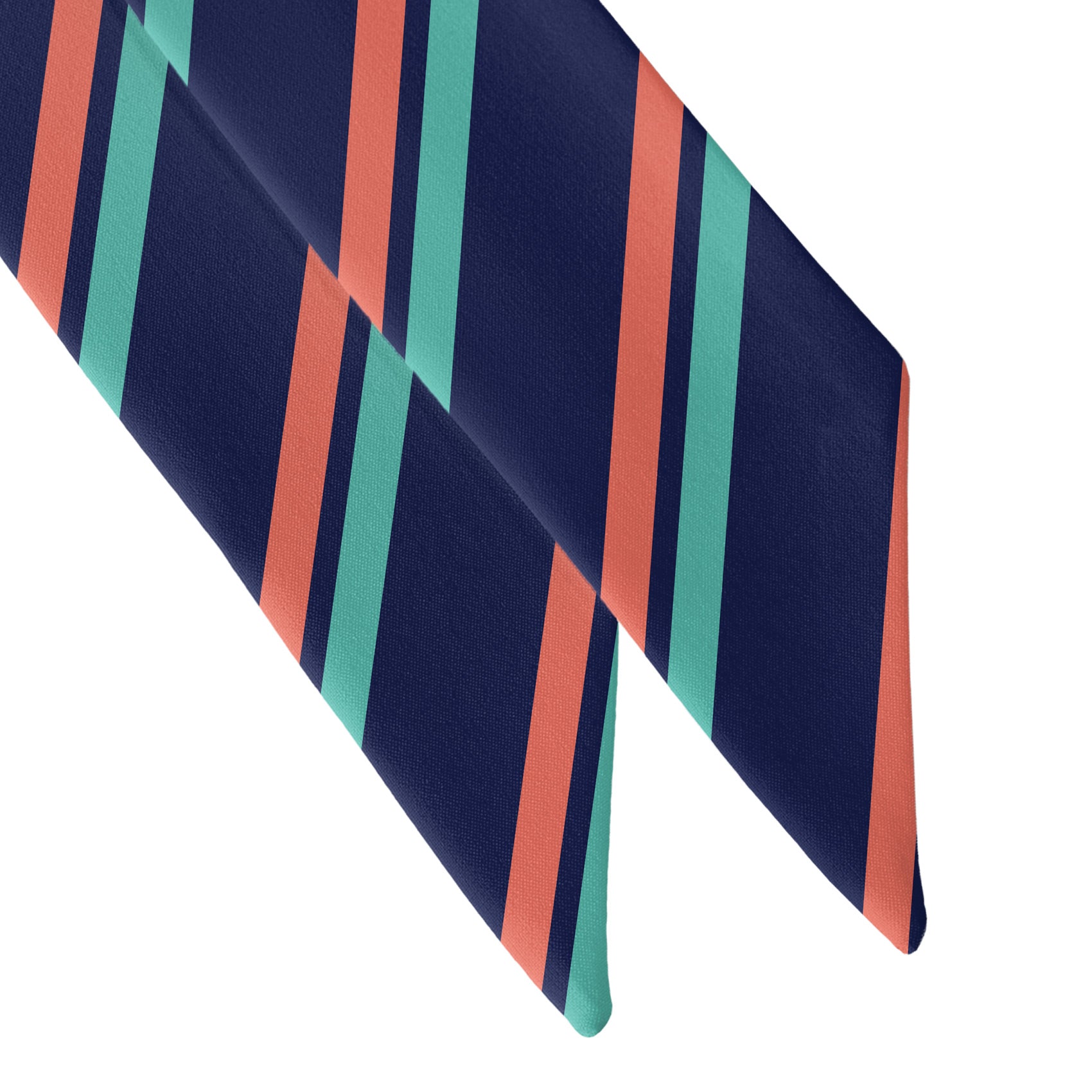 Brooklyn Stripe Hair Scarf - Scarf Tapered Ends - Knotty Tie Co.