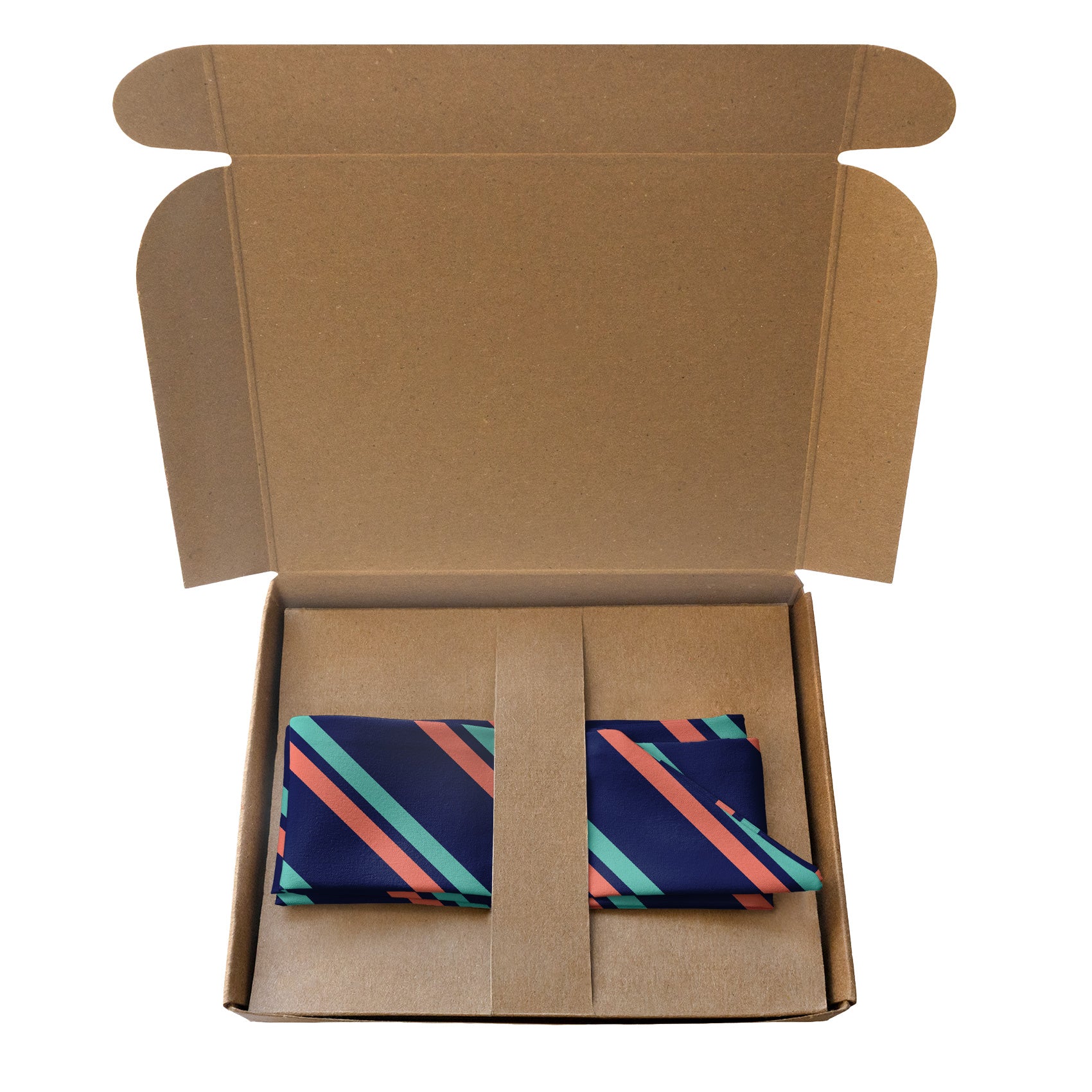 Brooklyn Stripe Hair Scarf - Packaging - Knotty Tie Co.
