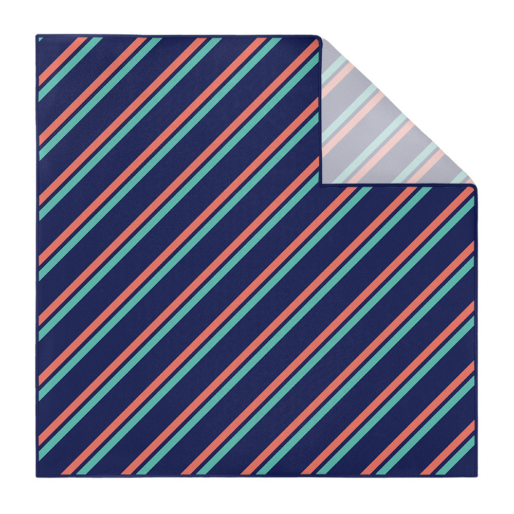 Brooklyn Stripe Pocket Square - Printed - Knotty Tie Co.