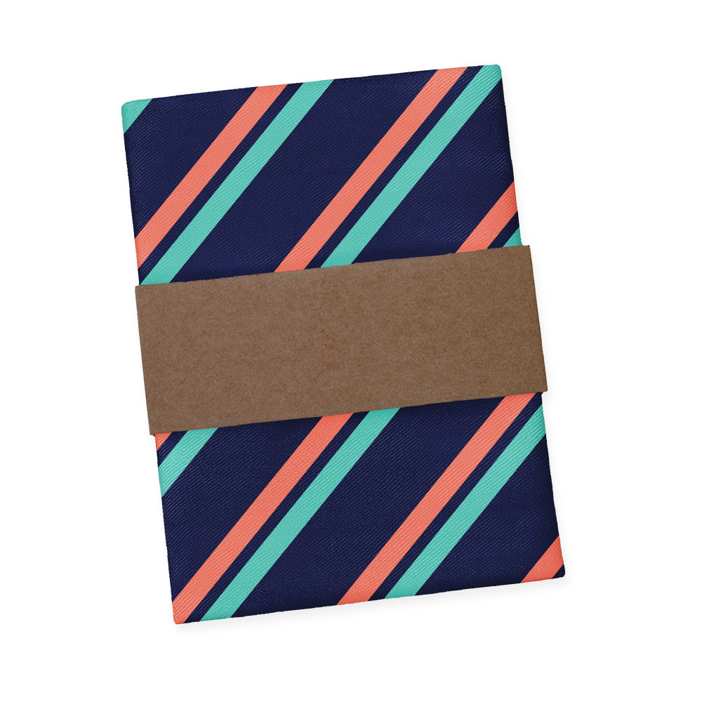 Brooklyn Stripe Pocket Square - Packaging - Knotty Tie Co.