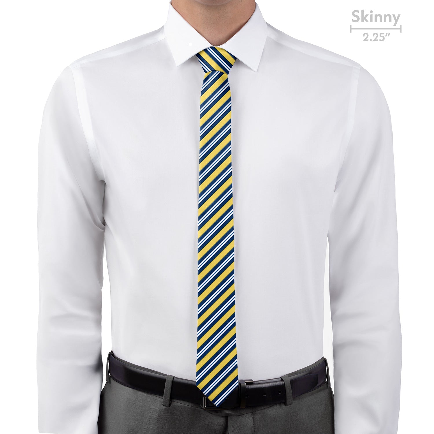 Bruce Stripe Necktie - Skinny - Knotty Tie Co.