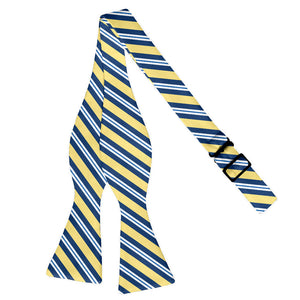 Bruce Stripe Bow Tie - Adult Extra-Long Self-Tie 18-21" -  - Knotty Tie Co.
