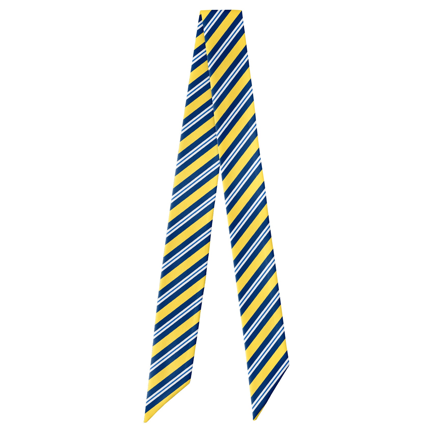 Bruce Stripe Hair Scarf - Full View of Hair Scarf - Knotty Tie Co.