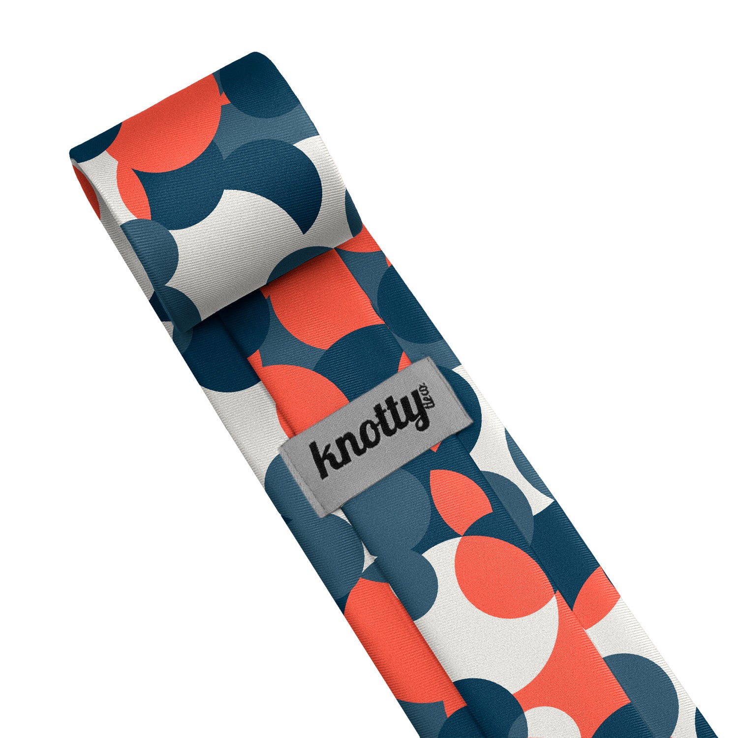 Custom Bubble Dots 1 Logo Tie - Tag - Knotty Tie Co.