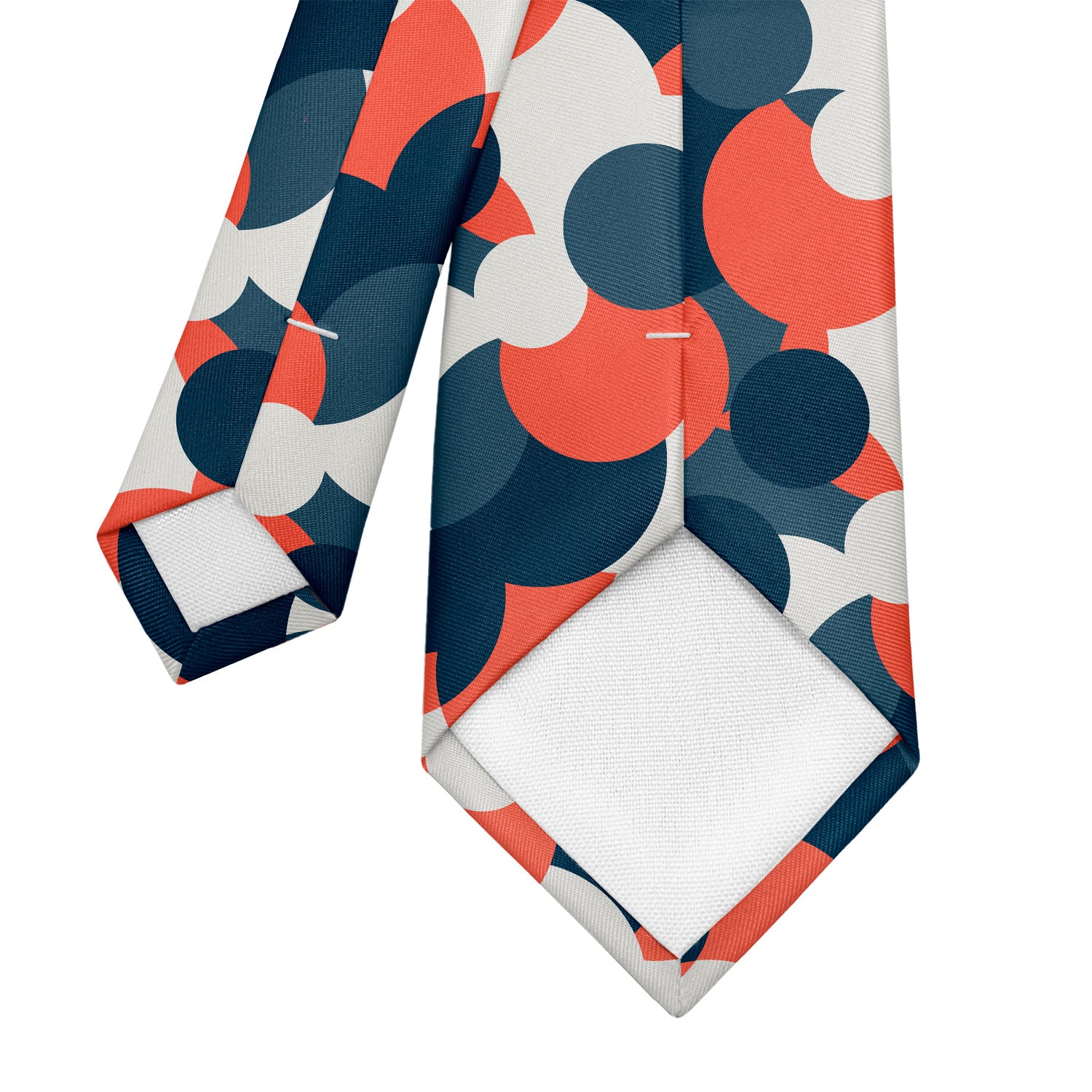 Custom Bubble Dots 1 Logo Tie - Tipping - Knotty Tie Co.