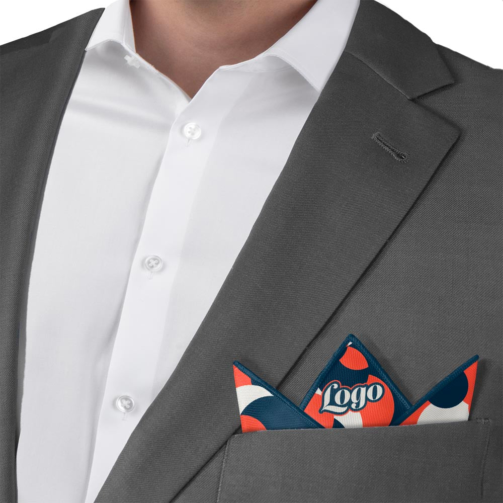Bubble Dots 3 Logo Pocket Square