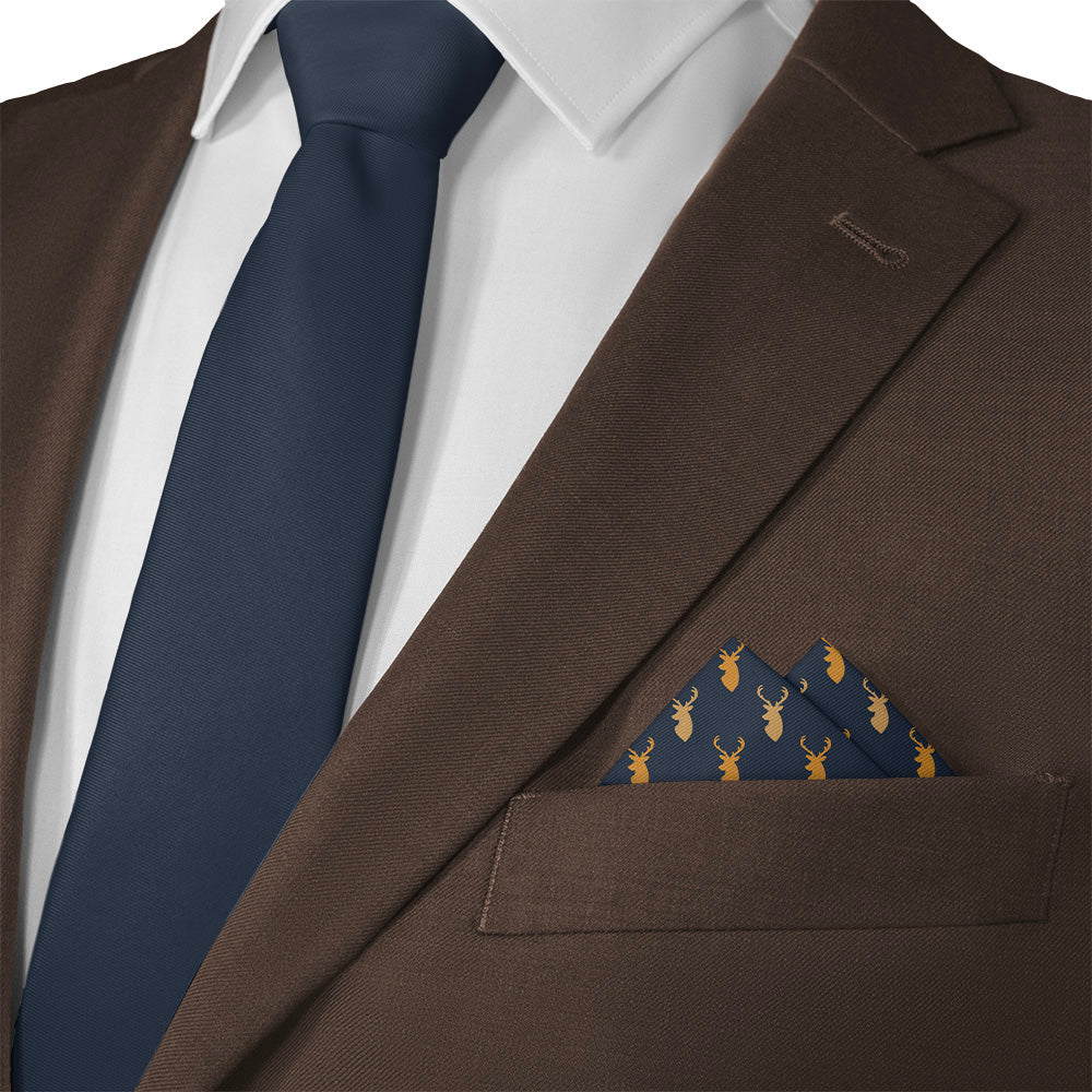 Buck Pocket Square - Matching Necktie- Knotty Tie Co.
