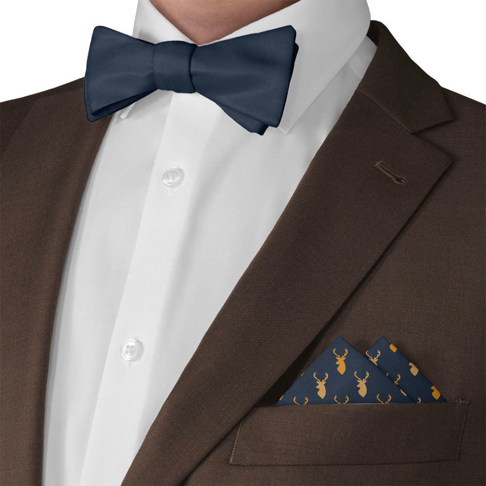 Buck Pocket Square - Matching Bow Tie - Knotty Tie Co.