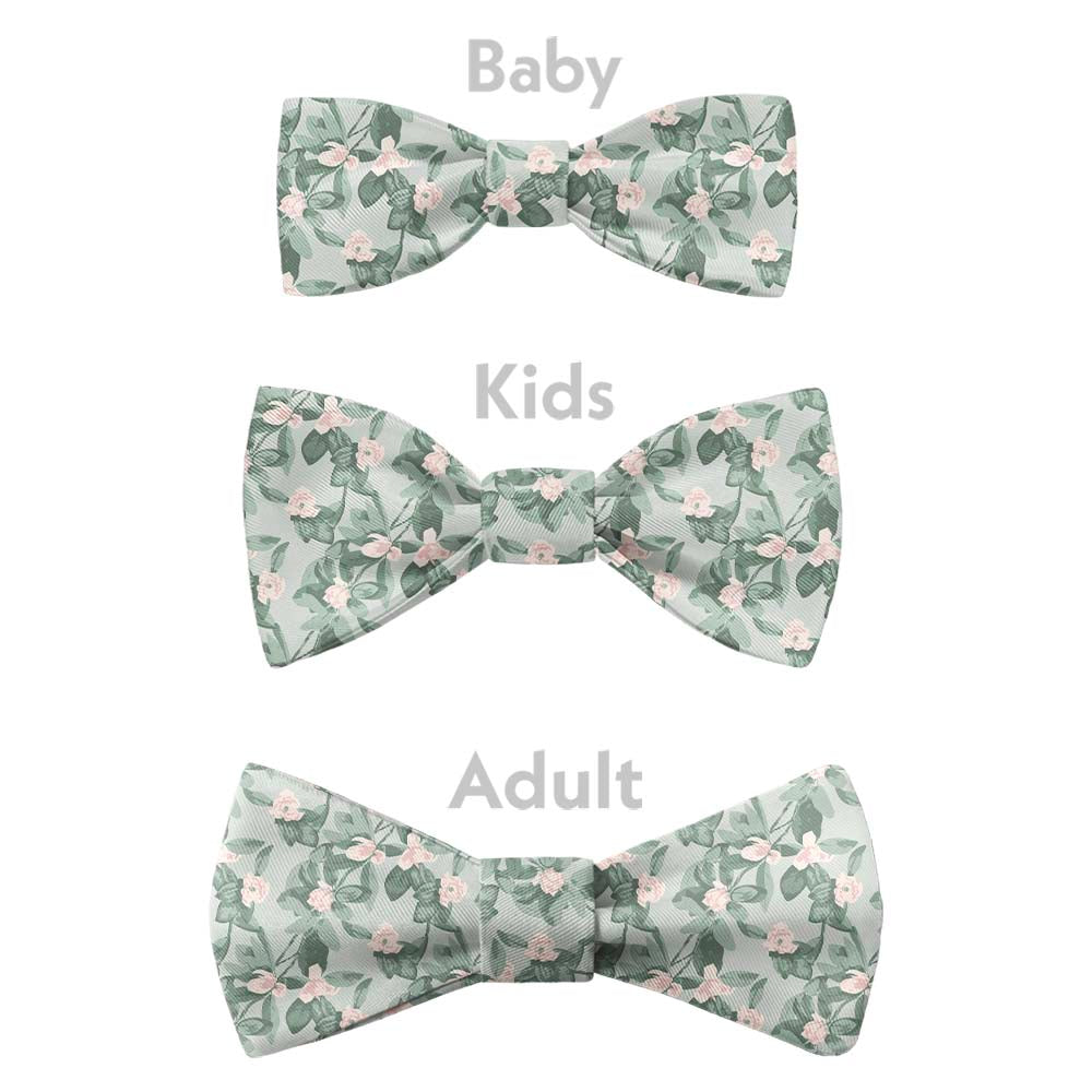 Budding Floral Bow Tie - Bow Sizes - Knotty Tie Co.