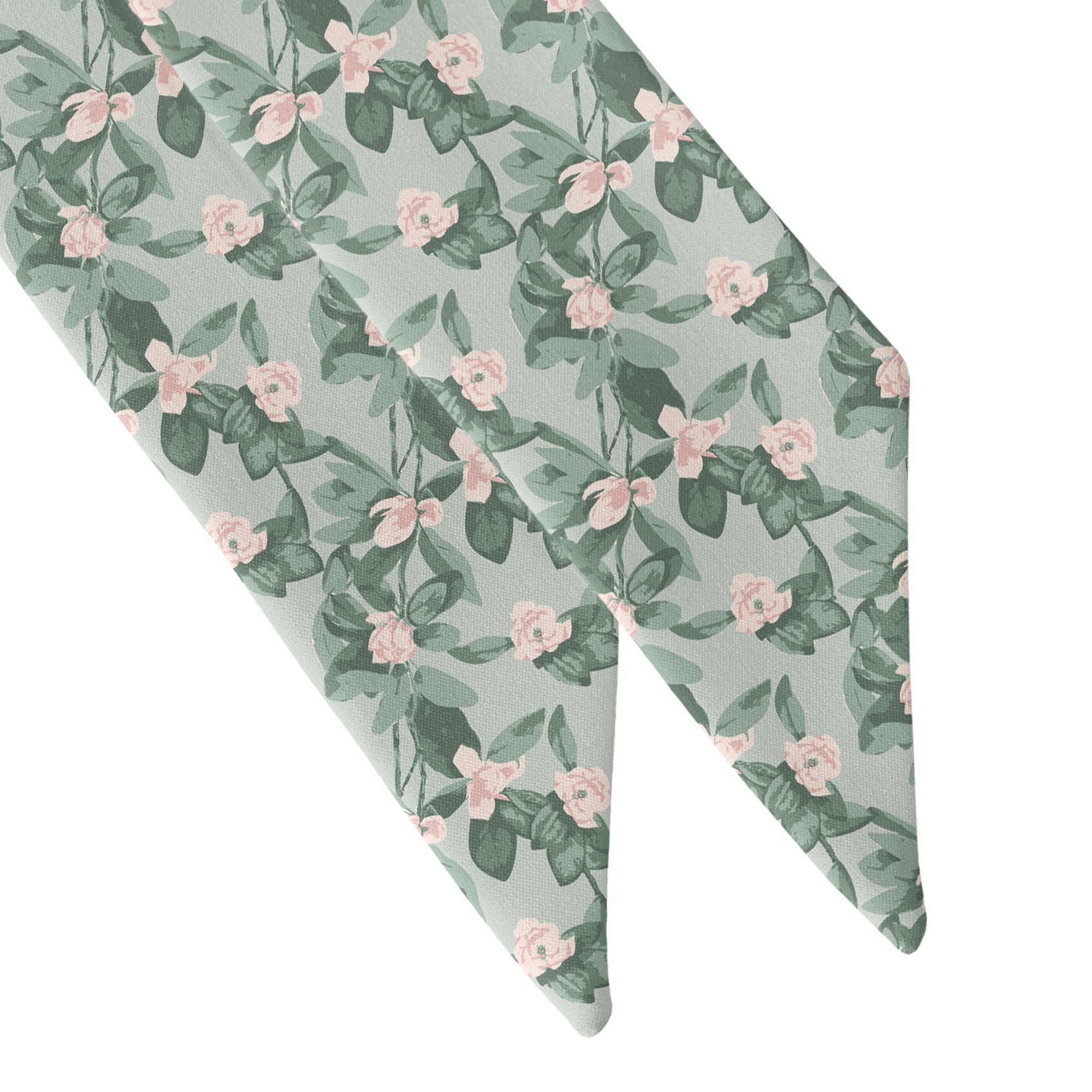 Budding Floral Hair Scarf - Scarf Tapered Ends - Knotty Tie Co.
