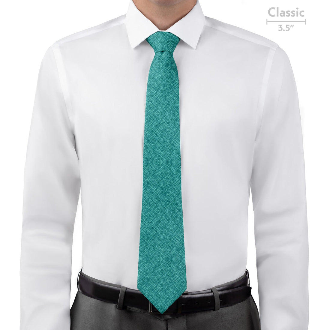 Burlap Crosshatch Necktie - Classic - Knotty Tie Co.