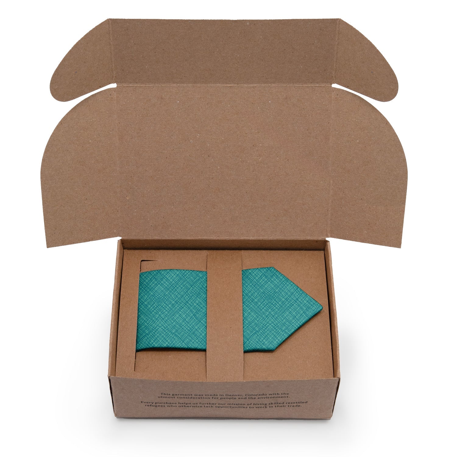 Burlap Crosshatch Necktie - Packaging - Knotty Tie Co.