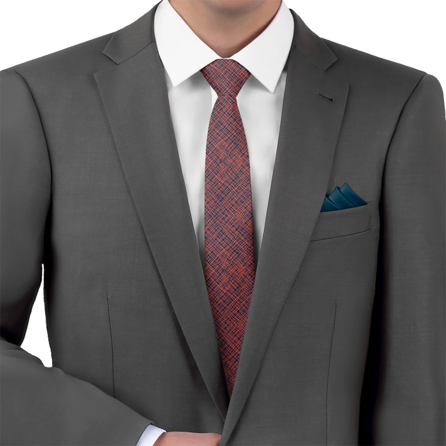 Custom Burlap 1 Logo Tie - Suit - Knotty Tie Co.