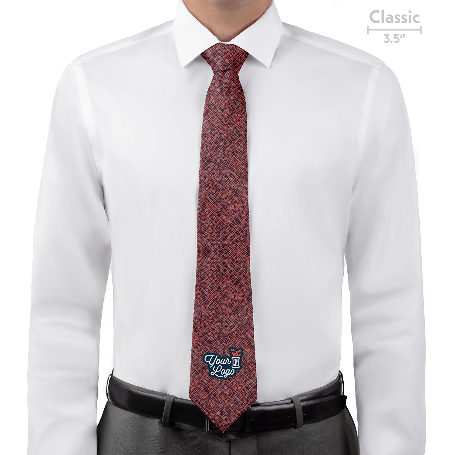 Custom Burlap 1 Logo Tie - Classic - Knotty Tie Co.