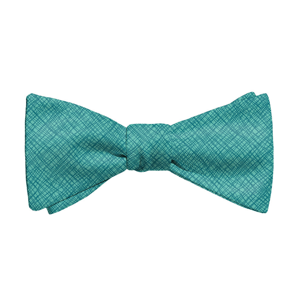 Burlap Crosshatch Bow Tie - Adult Standard Self-Tie 14-18" - Knotty Tie Co.