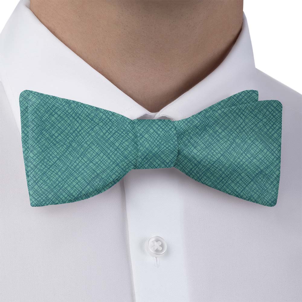 Burlap Crosshatch Bow Tie - Bow Tie with Dress Shirt - Knotty Tie Co.