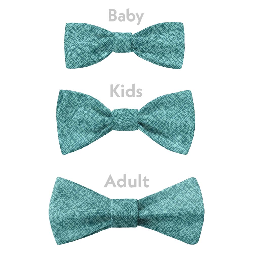 Burlap Crosshatch Bow Tie - Bow Sizes - Knotty Tie Co.