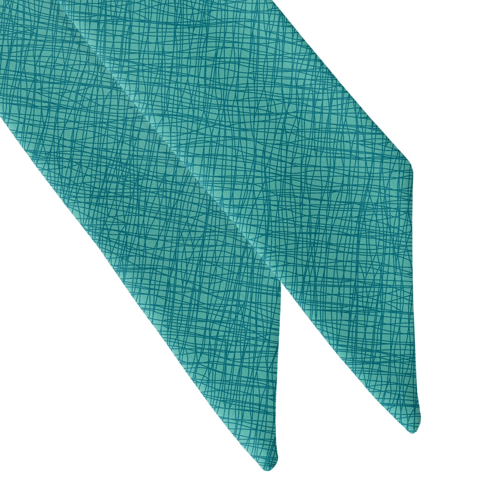 Burlap Crosshatch Hair Scarf - Scarf Tapered Ends - Knotty Tie Co.