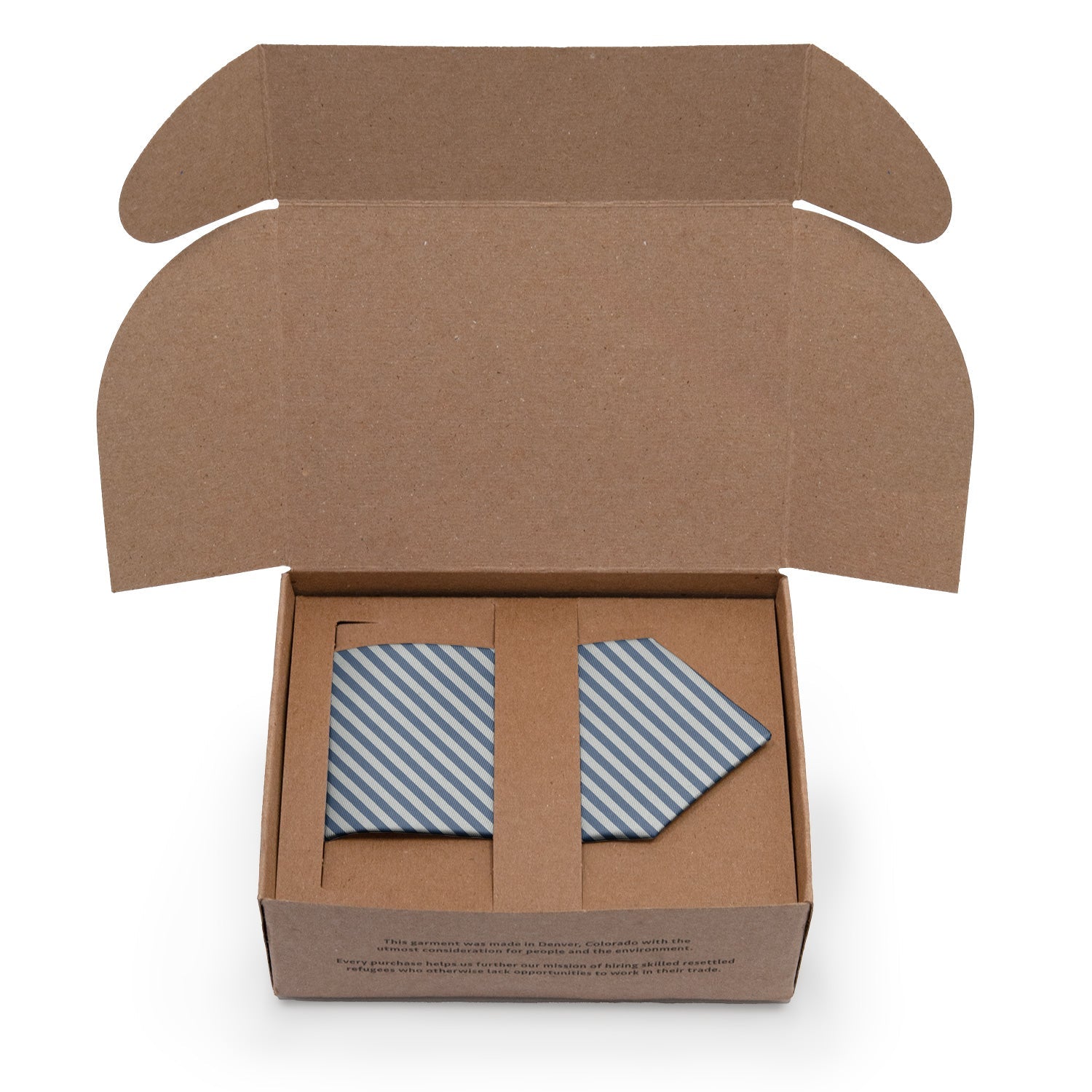 Butler Stripe Necktie - Packaging - Knotty Tie Co.