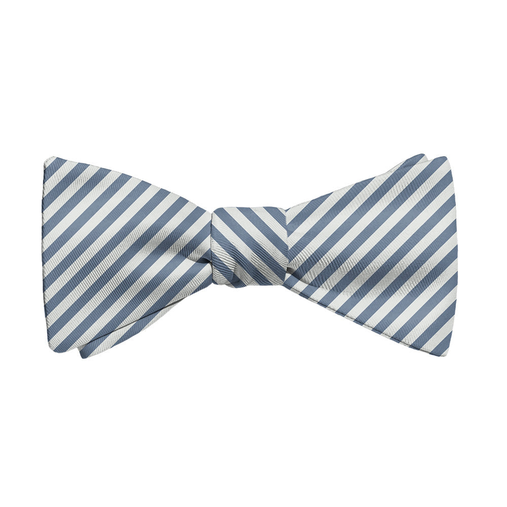 Butler Stripe Bow Tie - Adult Standard Self-Tie 14-18" -  - Knotty Tie Co.