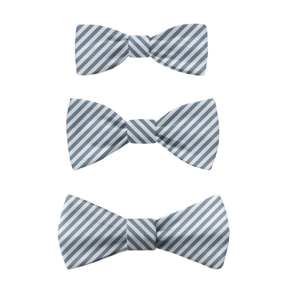 Butler Stripe Bow Tie -  -  - Knotty Tie Co.