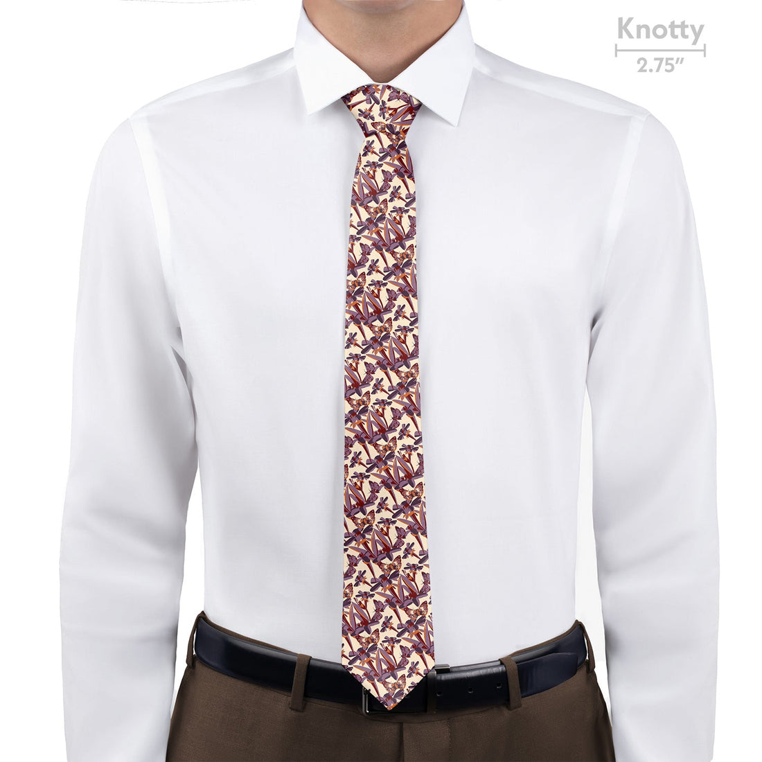 Butterfly Floral Necktie - Knotty - Knotty Tie Co.