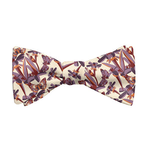Butterfly Floral Bow Tie - Adult Standard Self-Tie 14-18" -  - Knotty Tie Co.