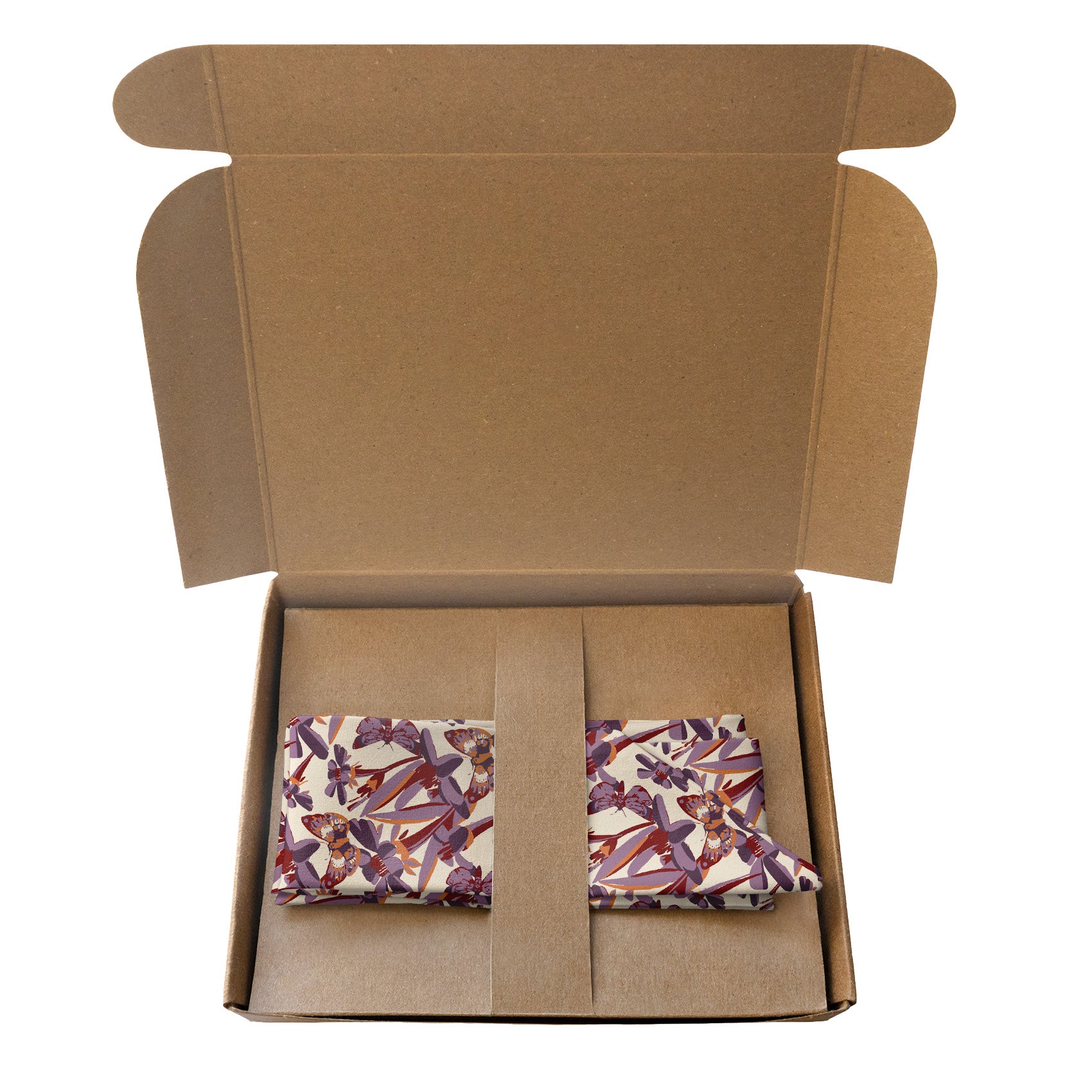 Butterfly Floral Paisley Hair Scarf - Packaging - Knotty Tie Co.