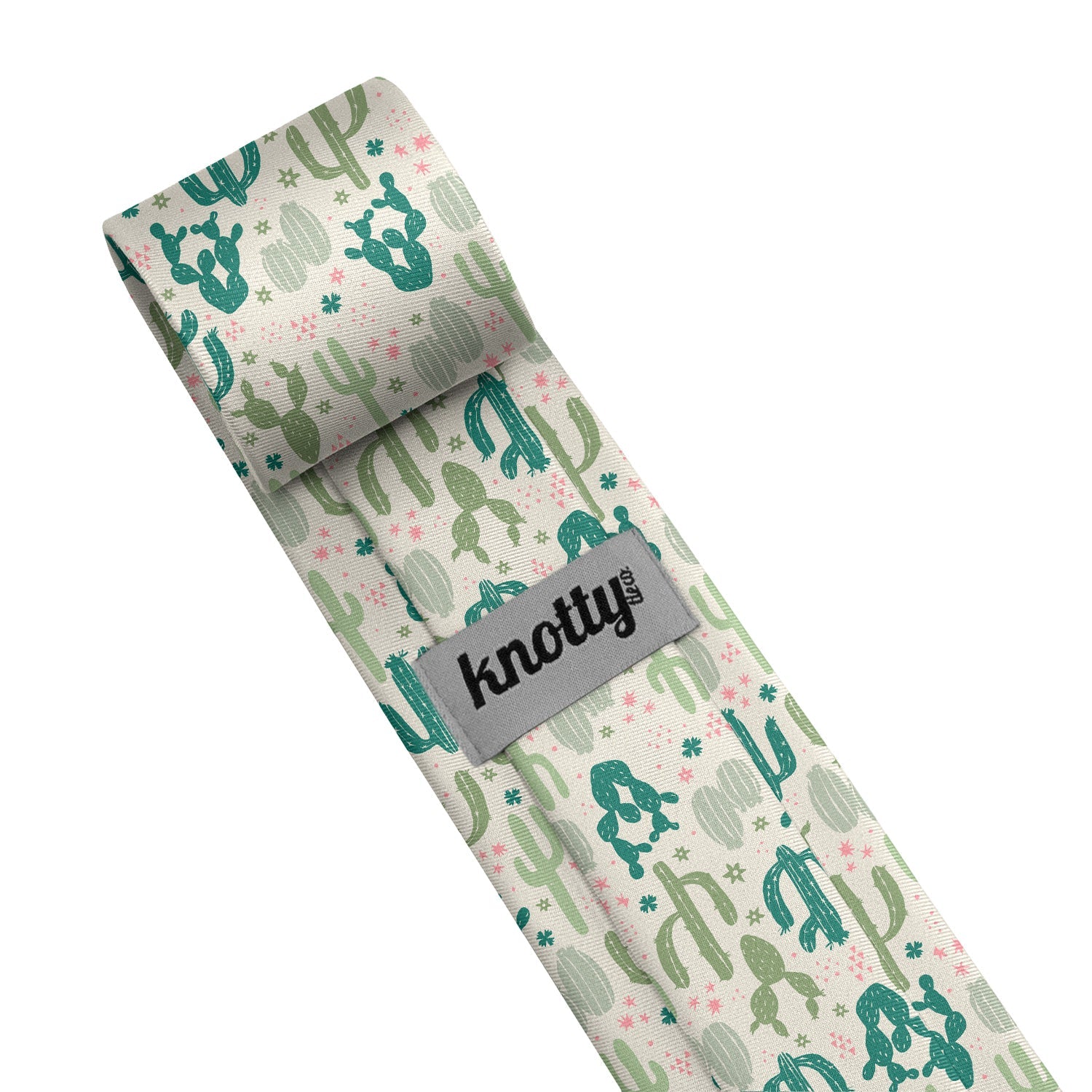 Cactus Party Necktie - Tag - Knotty Tie Co.