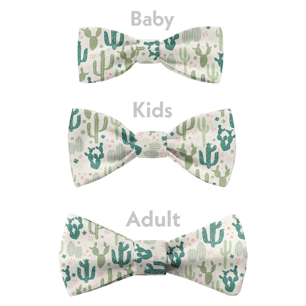 Cactus Party Bow Tie - Bow Sizes - Knotty Tie Co.