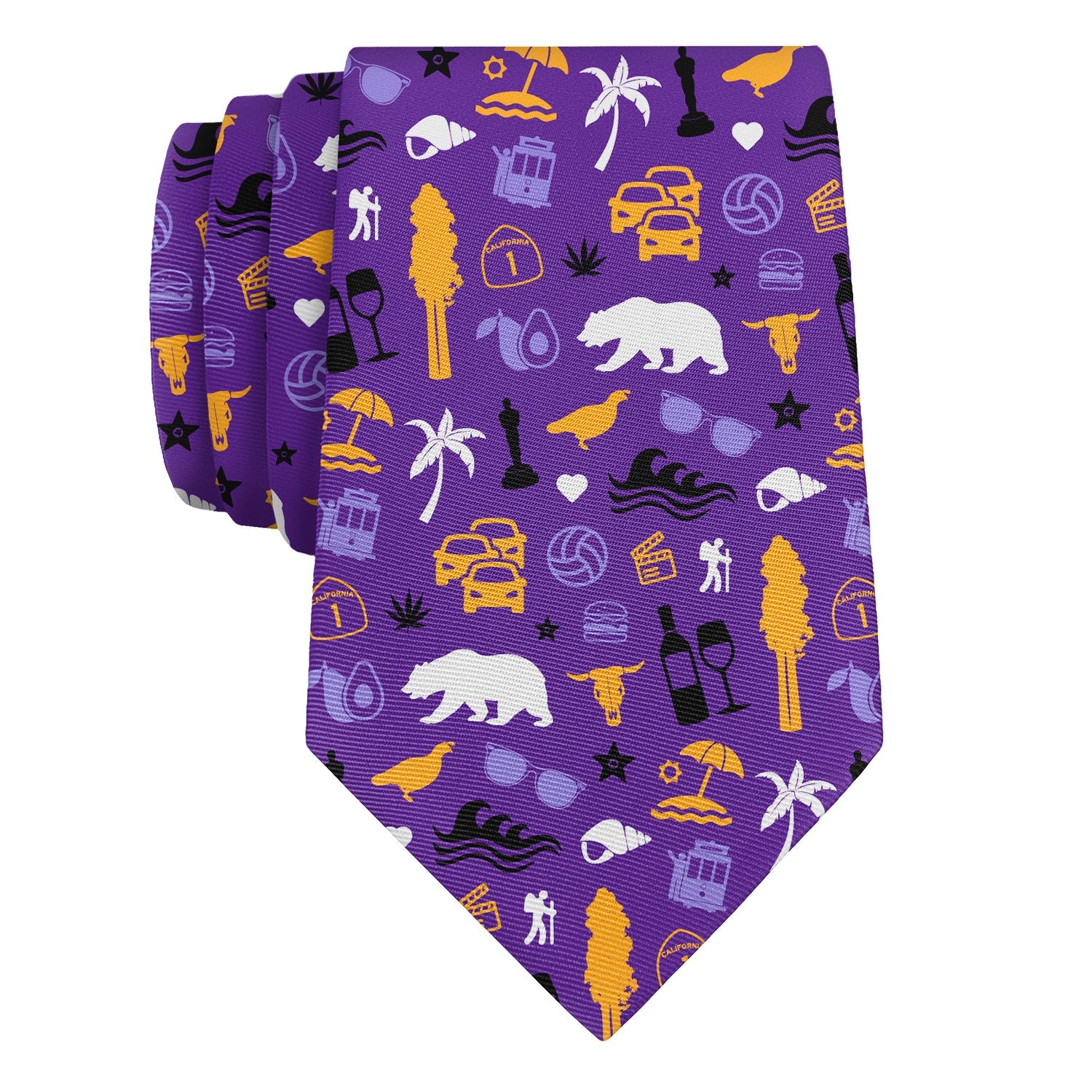 California State Heritage Necktie - Rolled - Knotty Tie Co.