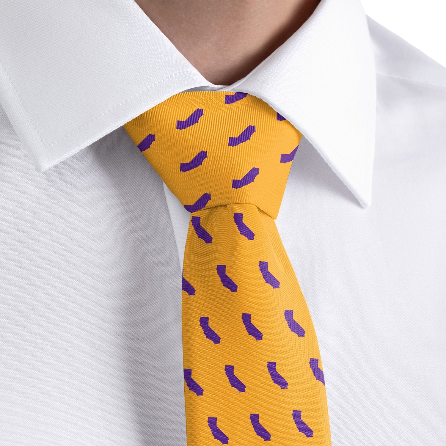California State Outline Necktie - Dress Shirt - Knotty Tie Co.