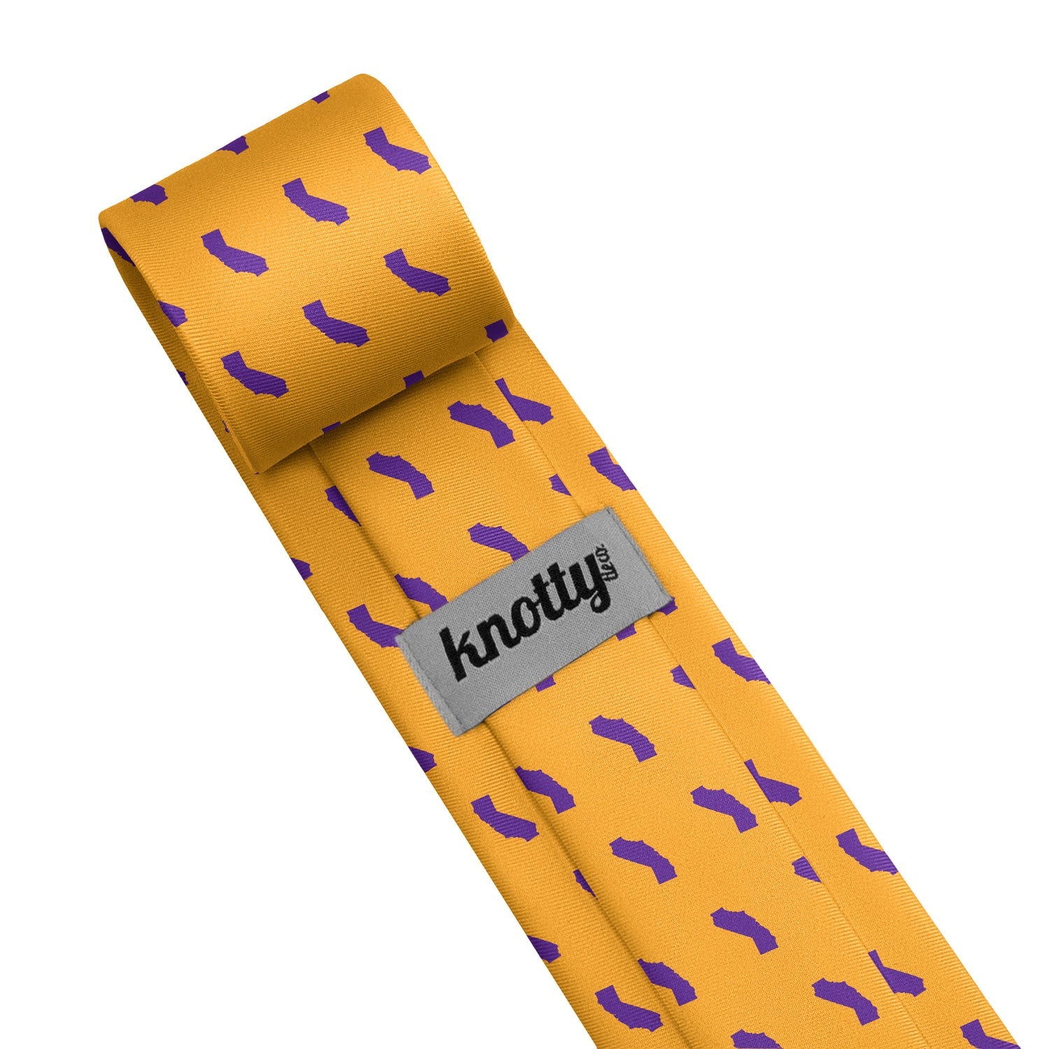 California State Outline Necktie - Tag - Knotty Tie Co.
