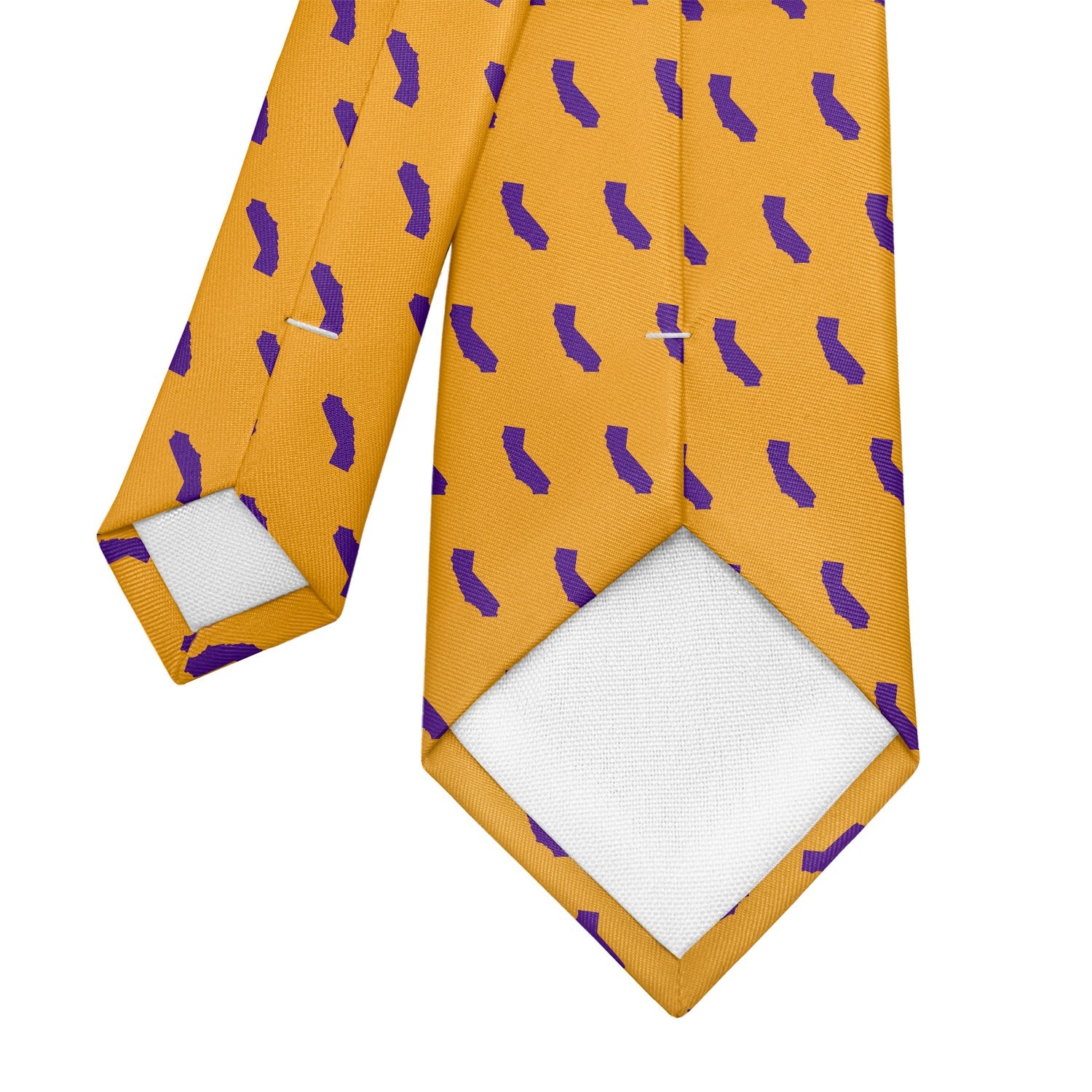California State Outline Necktie - Tipping - Knotty Tie Co.