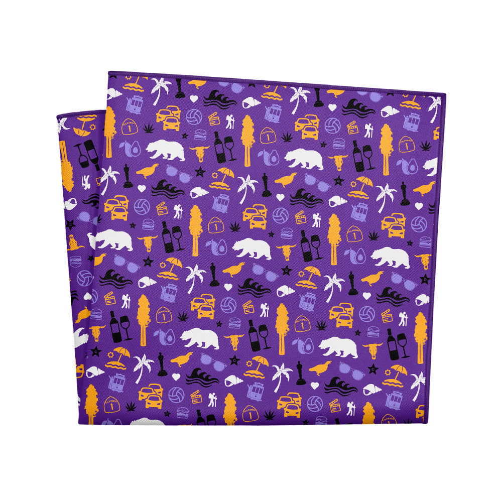 California State Heritage Pocket Square - 12" Square - Knotty Tie Co.
