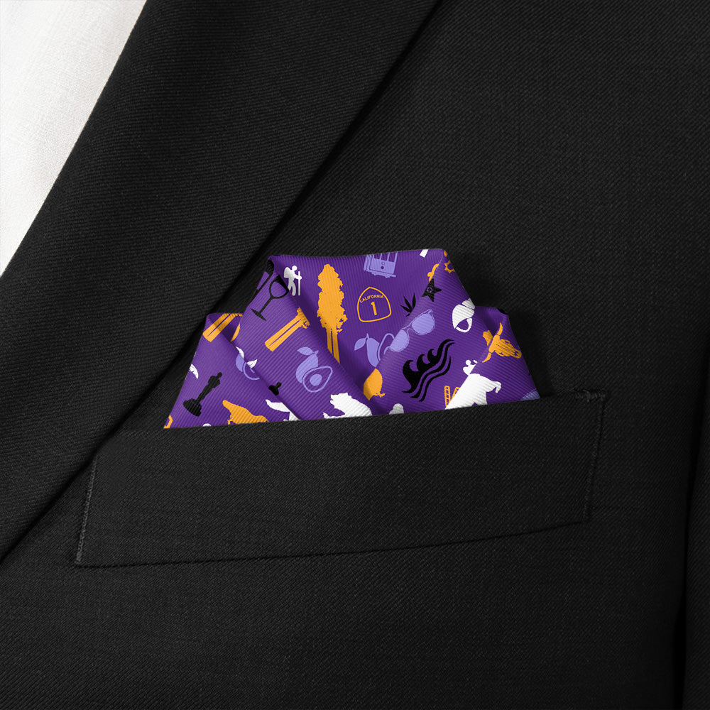 California State Heritage Pocket Square - Scalloped Fold - Knotty Tie Co.