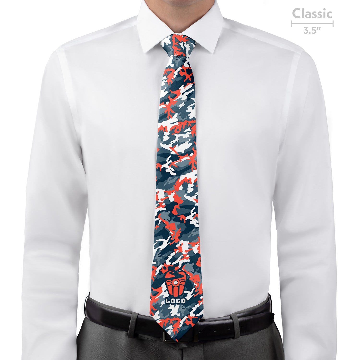 Custom Camo 1 Logo Tie - Classic - Knotty Tie Co.