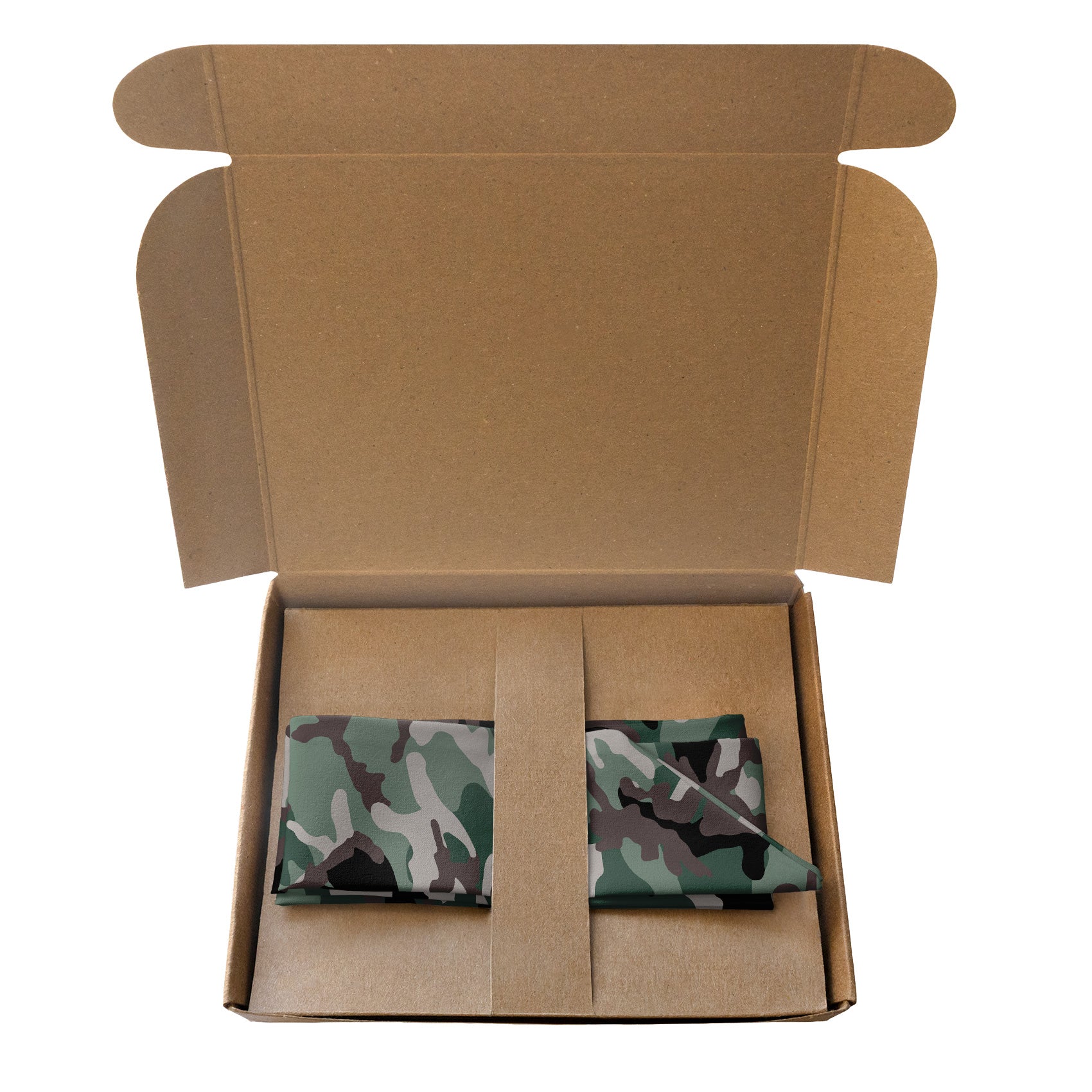 Camo Hair Scarf - Packaging - Knotty Tie Co.