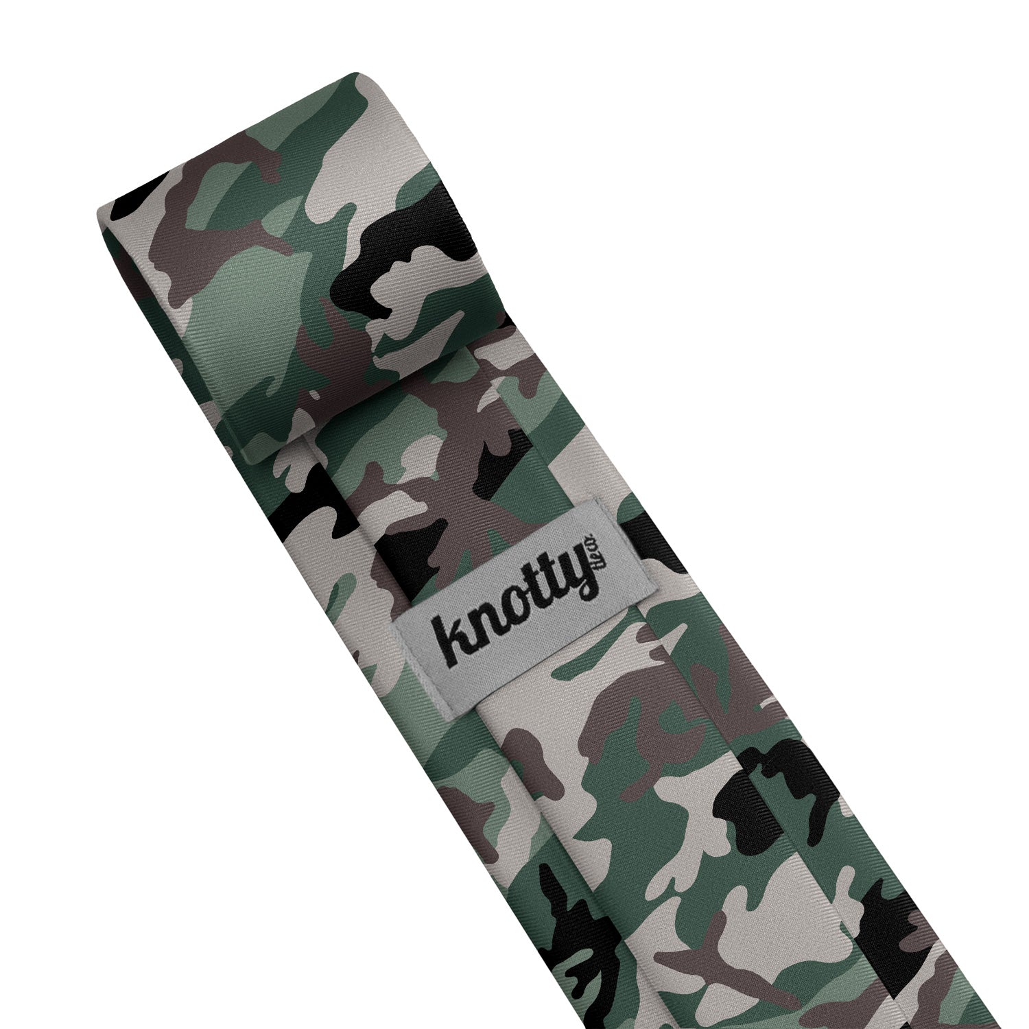Camo Necktie - Tag - Knotty Tie Co.
