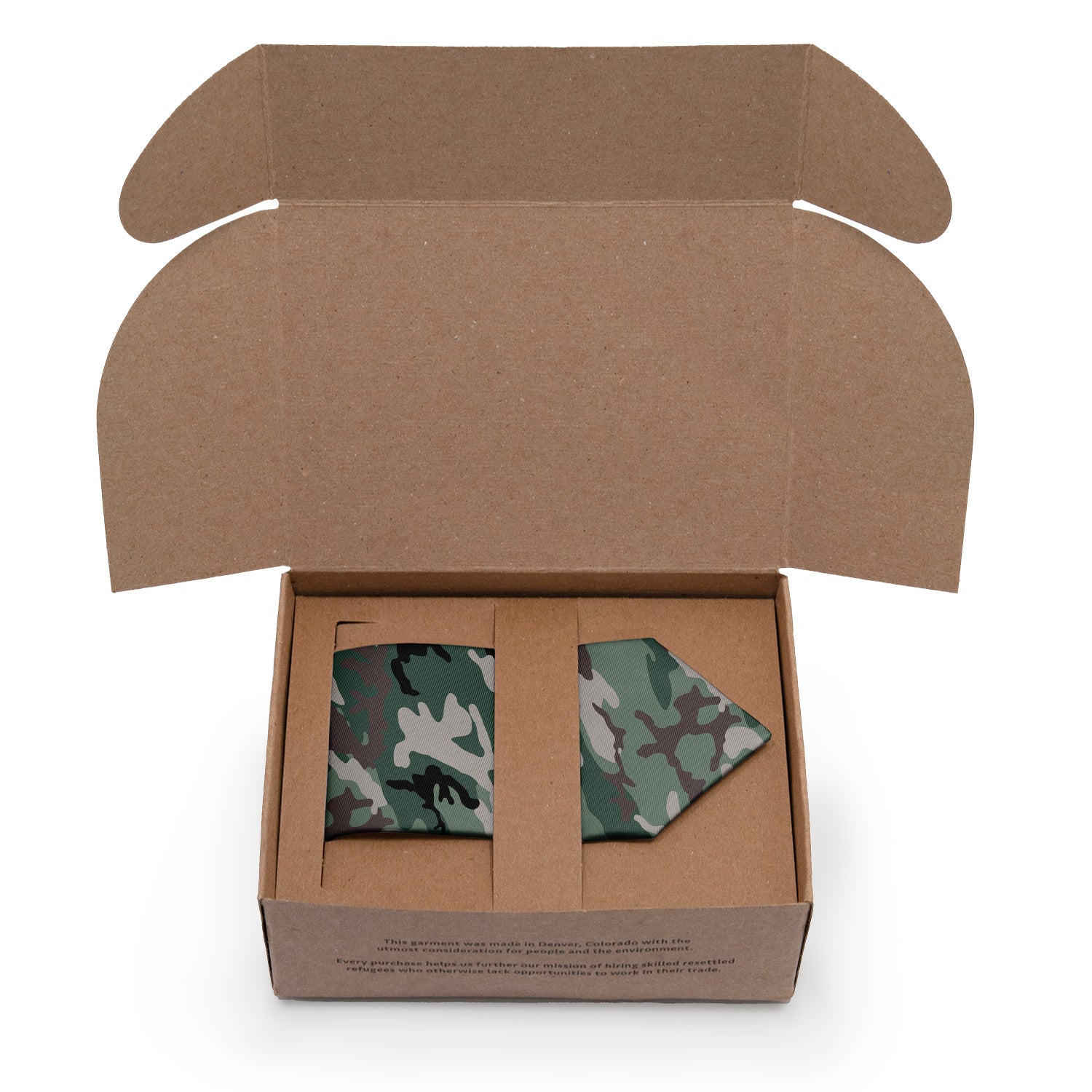 Camo Necktie - Packaging - Knotty Tie Co.