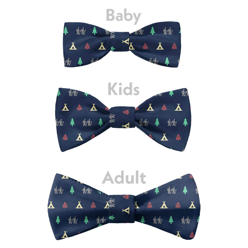 Camping With Friends Bow Tie - Bow Sizes - Knotty Tie Co.