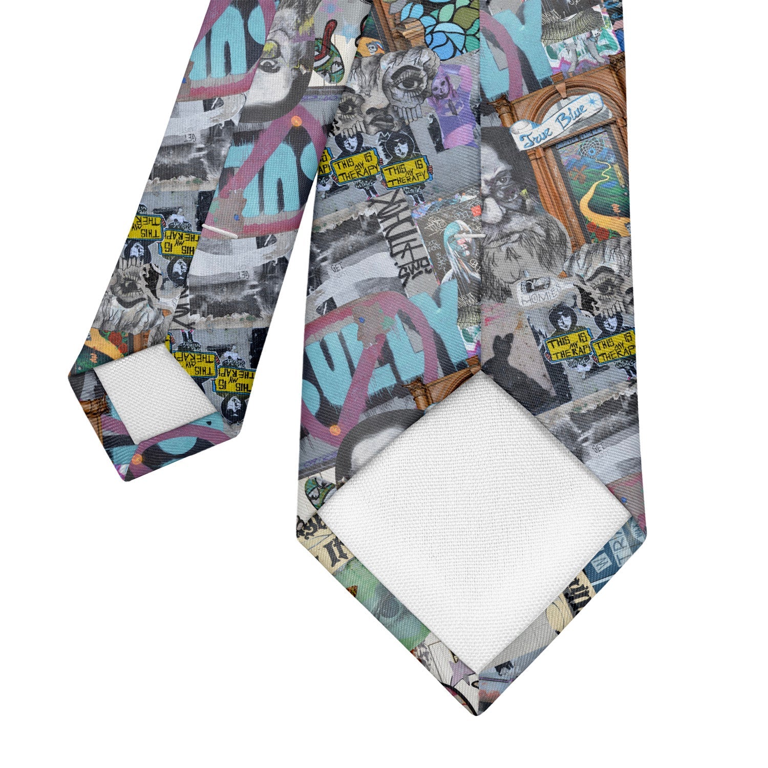 Cap Hill Street Art Necktie - Tipping - Knotty Tie Co.