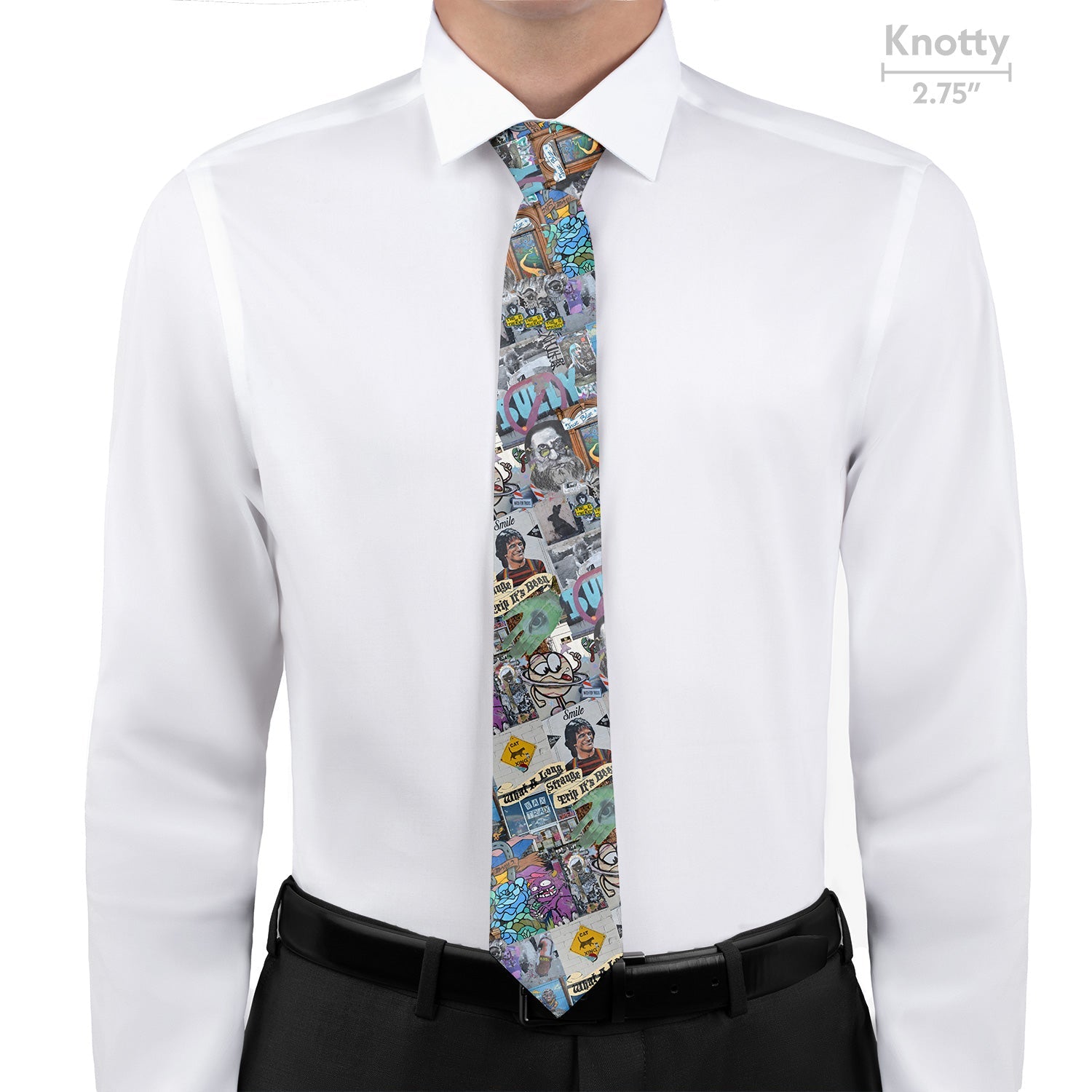 Cap Hill Street Art Necktie - Knotty - Knotty Tie Co.