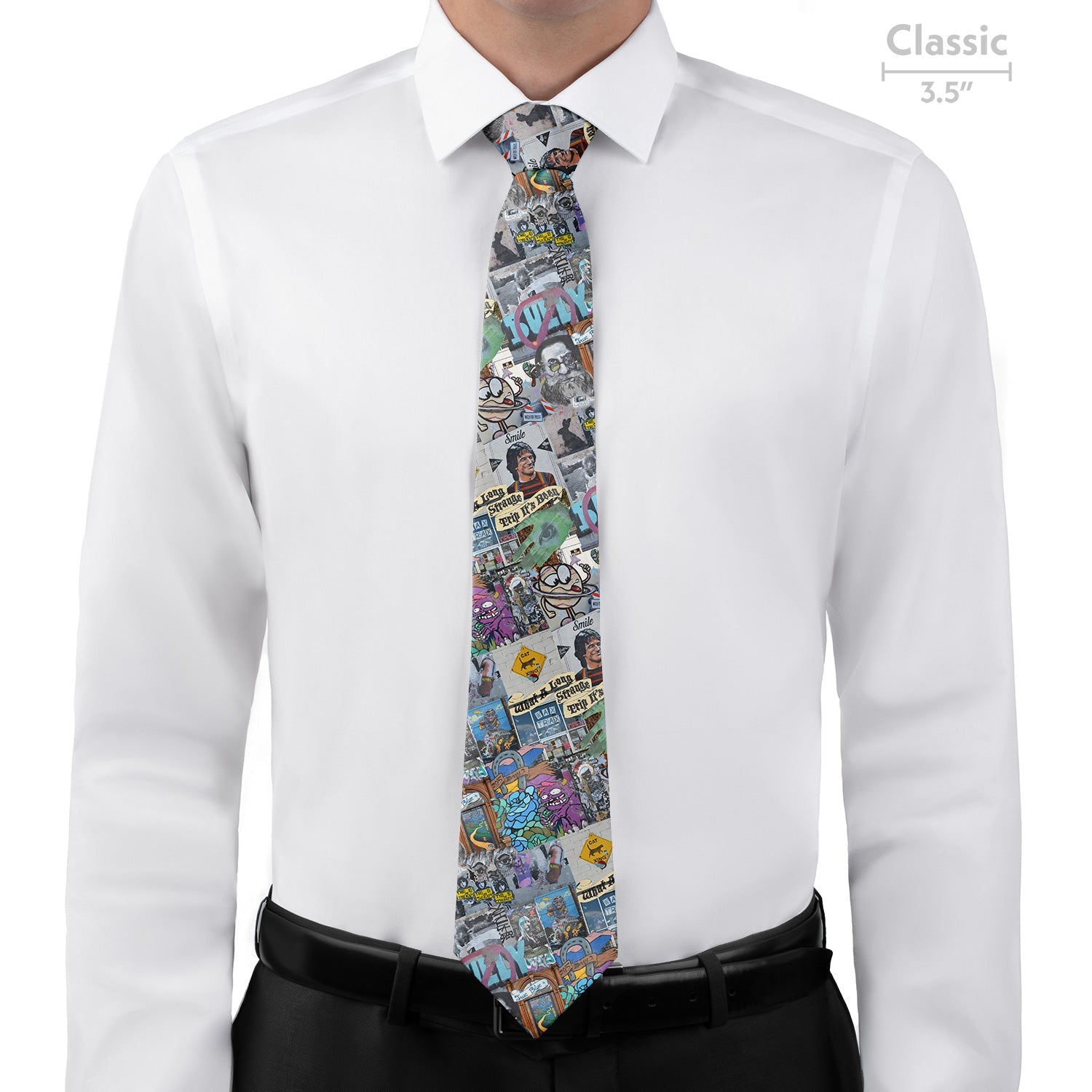 Cap Hill Street Art Necktie - Classic - Knotty Tie Co.