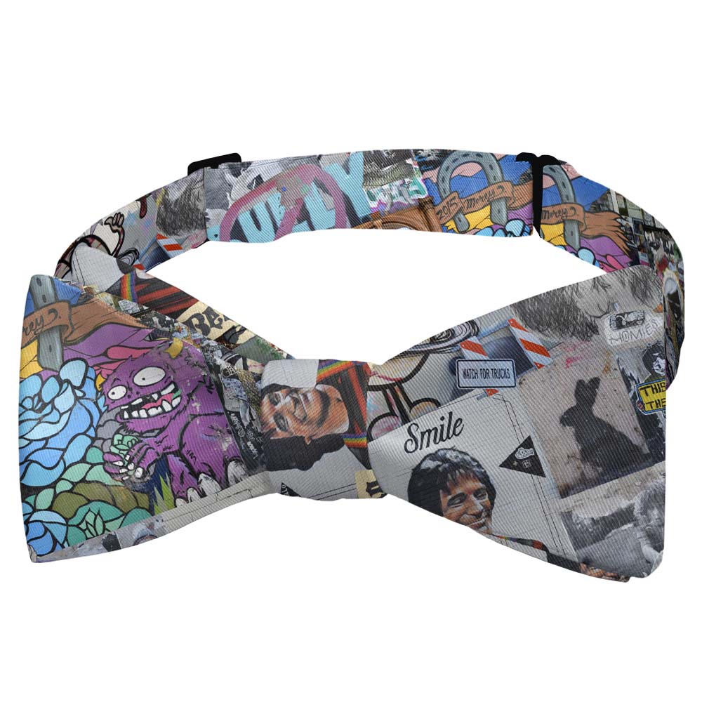 Cap Hill Street Art Bow Tie - Self Tie Bow Tie - Knotty Tie Co.