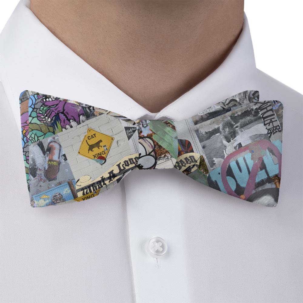 Cap Hill Street Art Bow Tie - Bow Tie with Dress Shirt - Knotty Tie Co.
