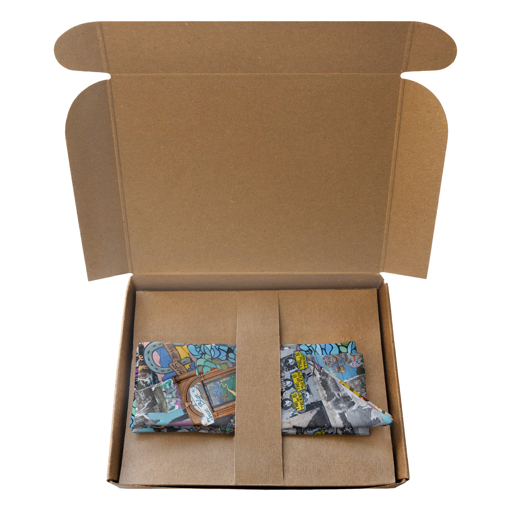 Cap Hill Street Art Hair Scarf - Packaging - Knotty Tie Co.