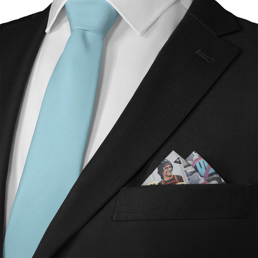 Cap Hill Street Art Pocket Square - Matching Necktie- Knotty Tie Co.