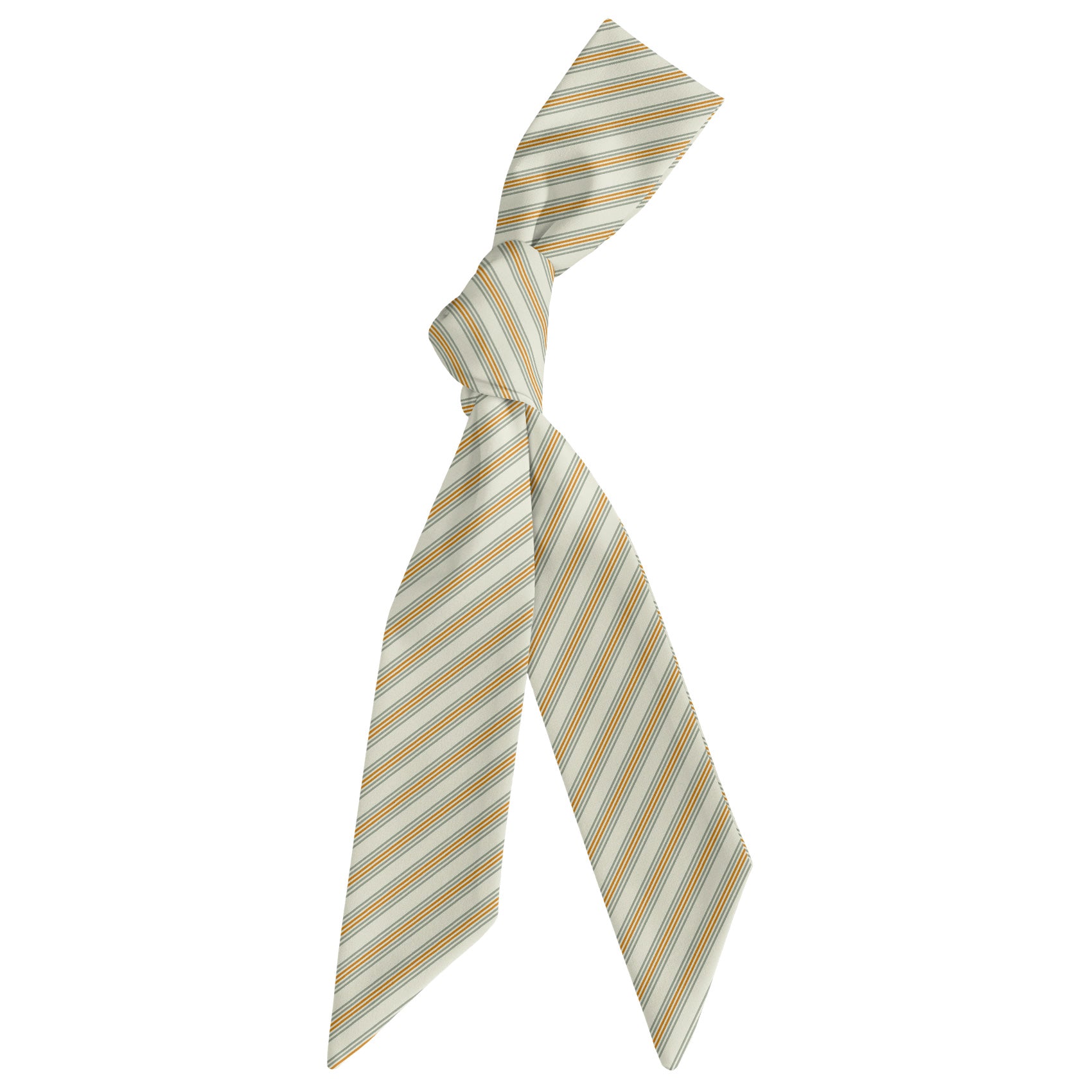 Capri Stripe Hair Scarf - Scarf Tied Into Knot - Knotty Tie Co.